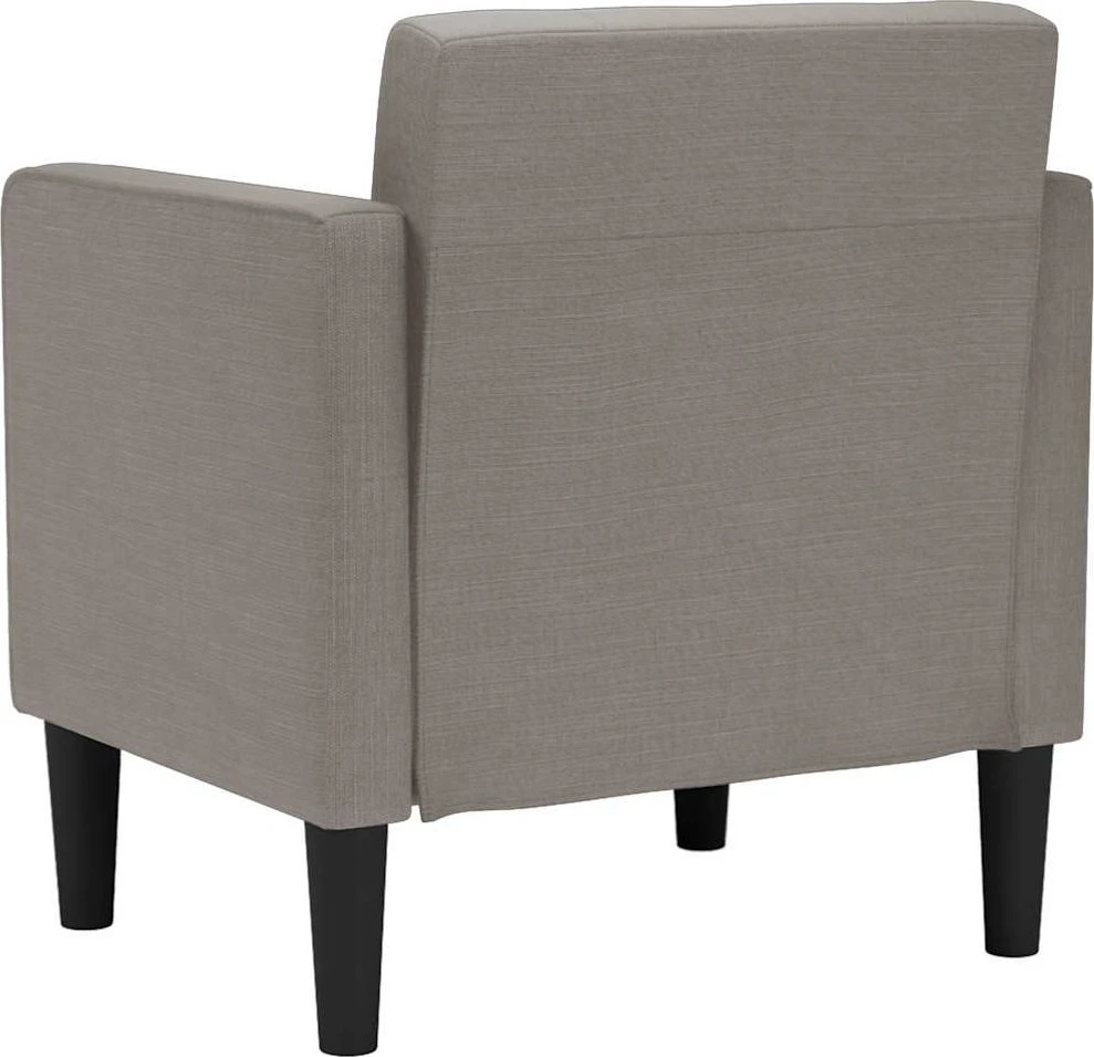 Fotelis Sofa-kėdė su porankiais, pilkai ruda, 53 cm, audinys