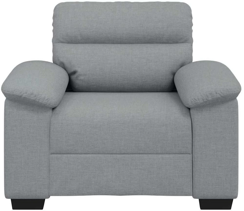 Sofa-kėdė, šviesiai pilka, 100x81x84 cm, audinys