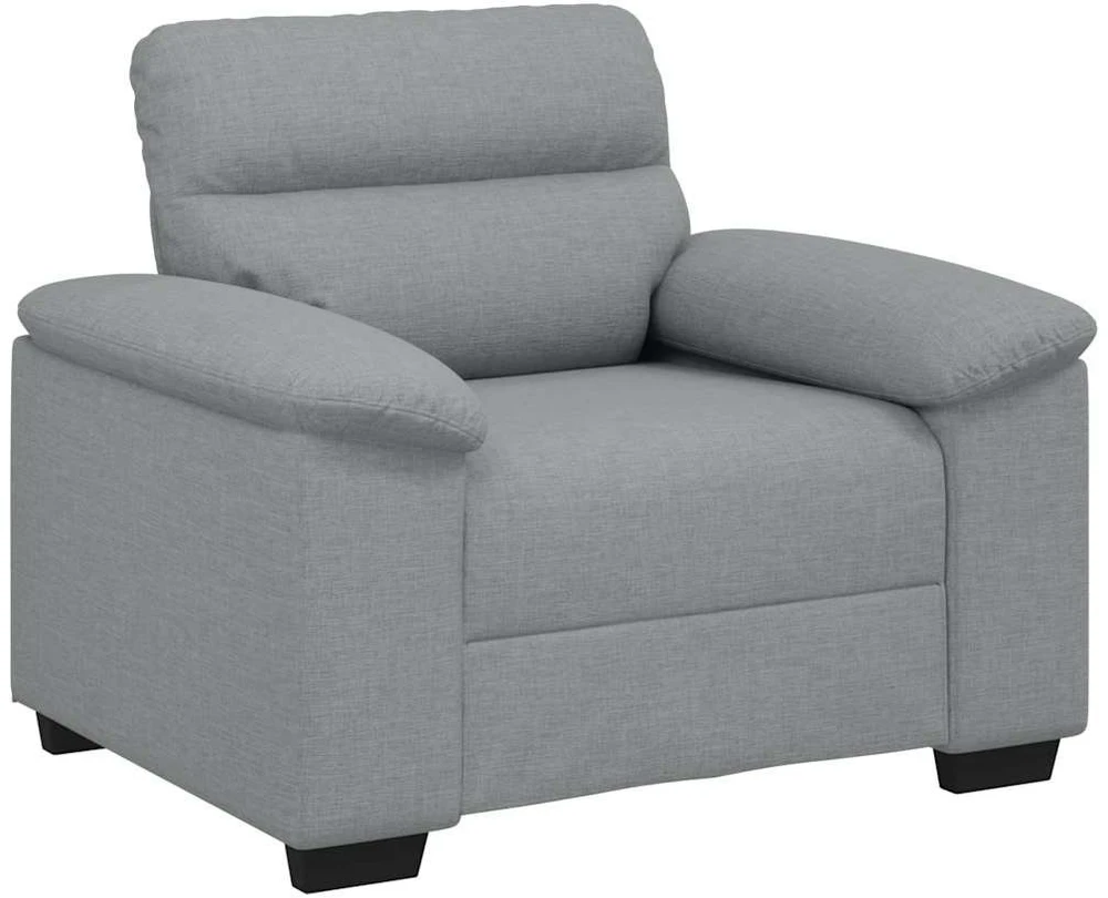 Sofa-kėdė, šviesiai pilka, 100x81x84 cm, audinys