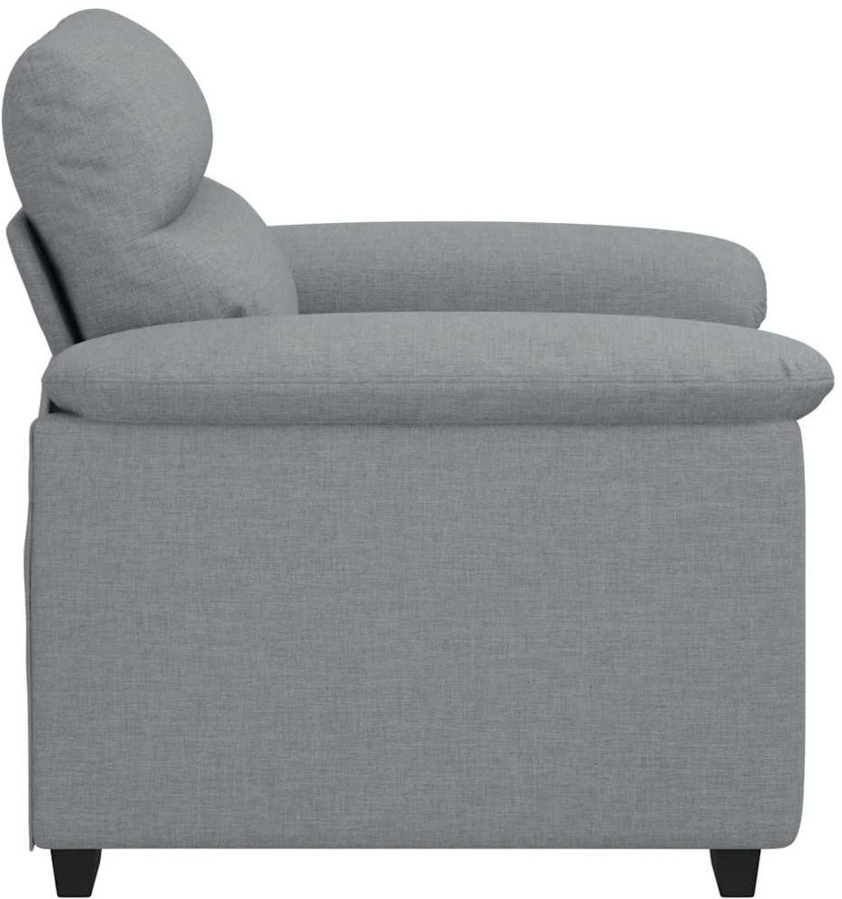 Sofa-kėdė, šviesiai pilka, 100x81x84 cm, audinys