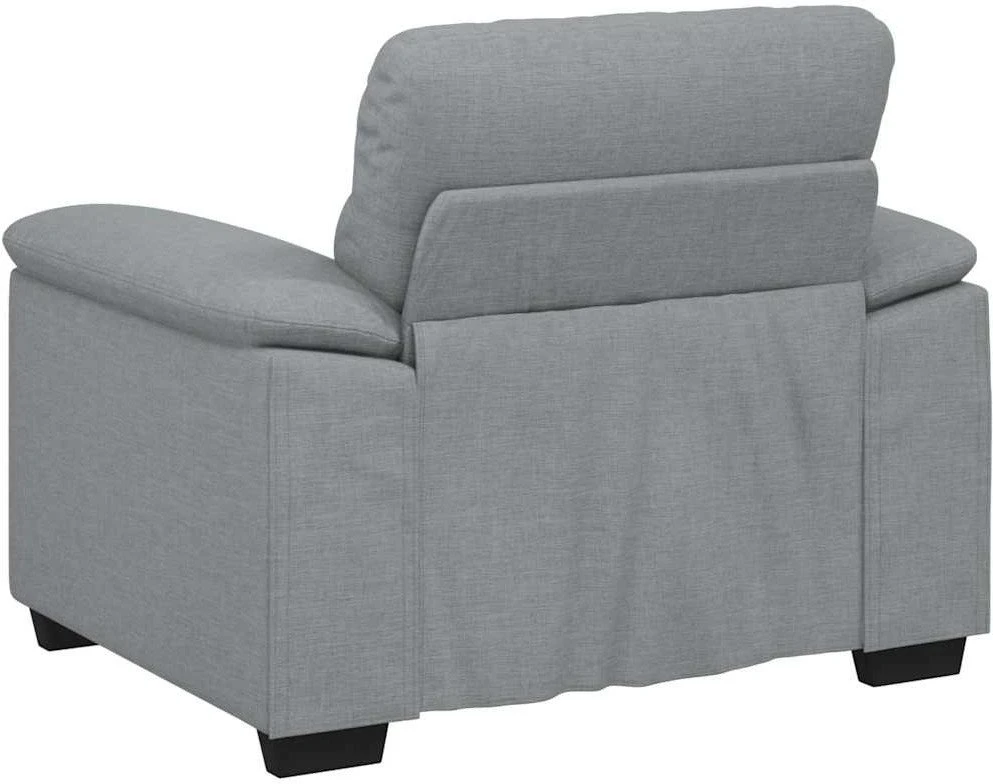 Sofa-kėdė, šviesiai pilka, 100x81x84 cm, audinys