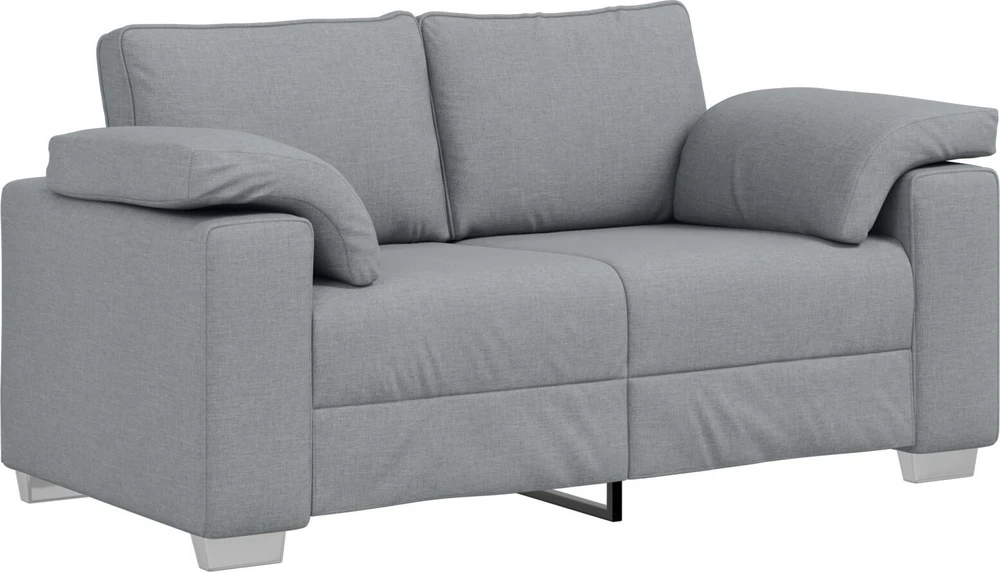 Dvivietė sofa Šviesiai pilka 160 cm audinys