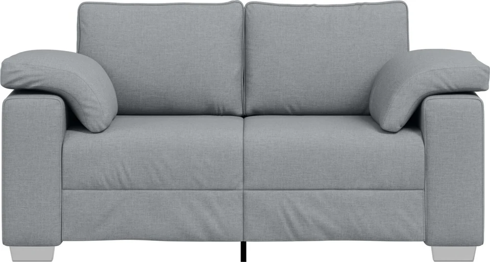 Dvivietė sofa Šviesiai pilka 160 cm audinys