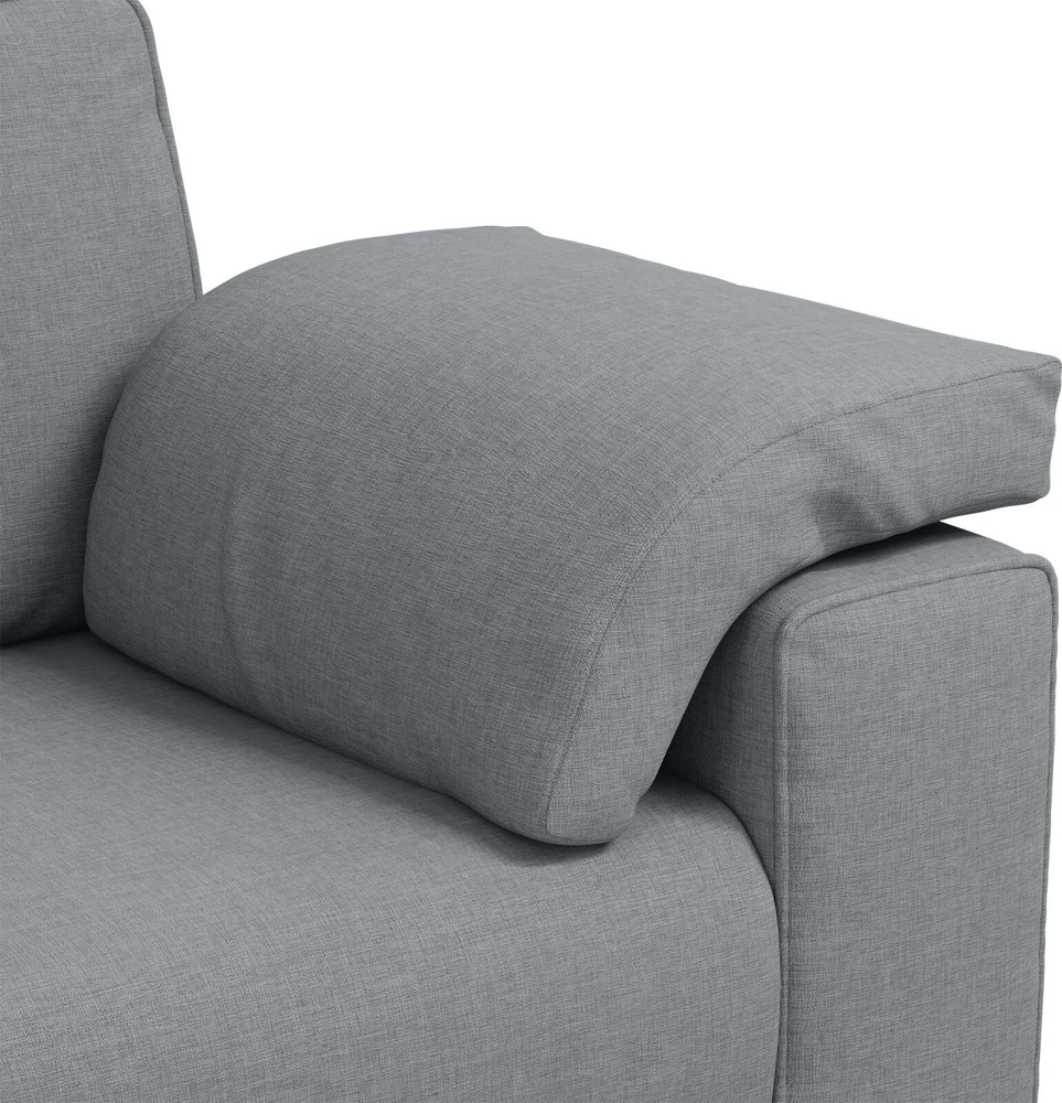 Dvivietė sofa Šviesiai pilka 180 cm audinys