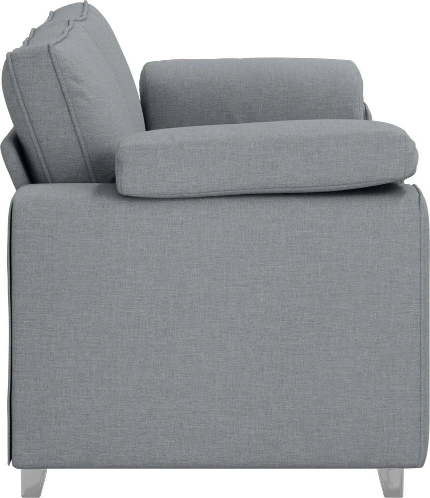 Dvivietė sofa Šviesiai pilka 180 cm audinys