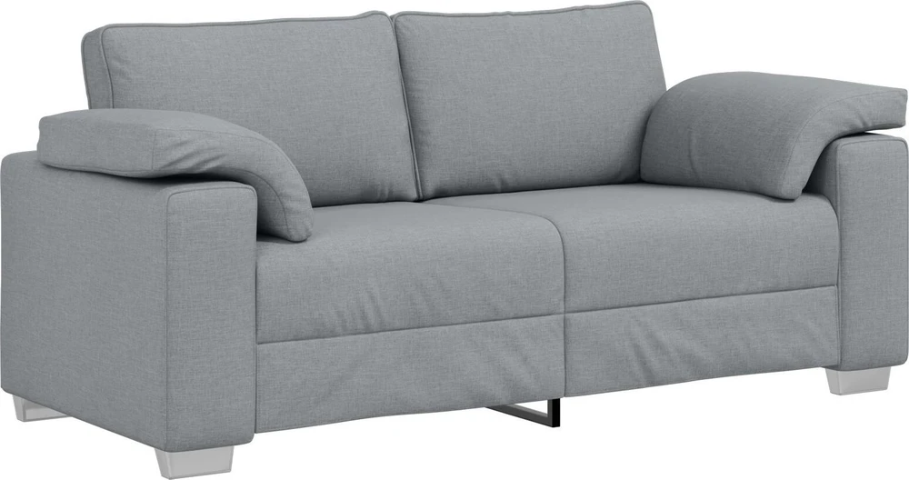 Dvivietė sofa Šviesiai pilka 180 cm audinys