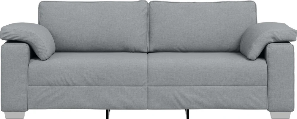 3-Vietis Sofa Šviesiai pilka 220 cm audinys
