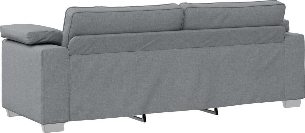 3-Vietis Sofa Šviesiai pilka 220 cm audinys