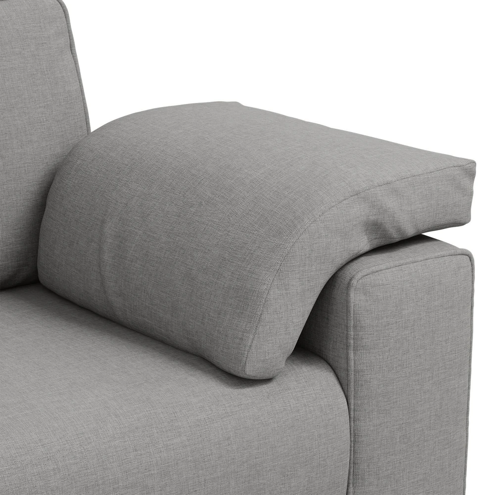 Dvivietė sofa Debesų pilka 160 cm audinys