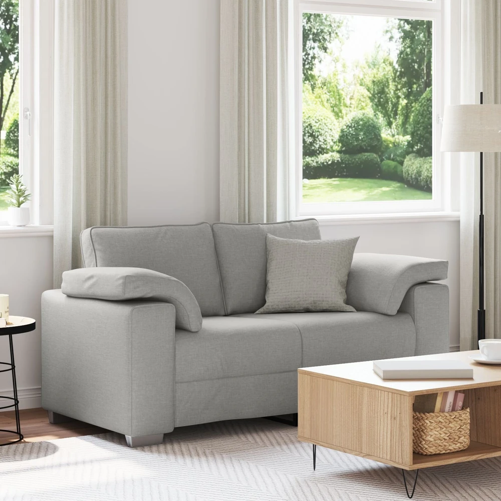 Dvivietė sofa Debesų pilka 160 cm audinys
