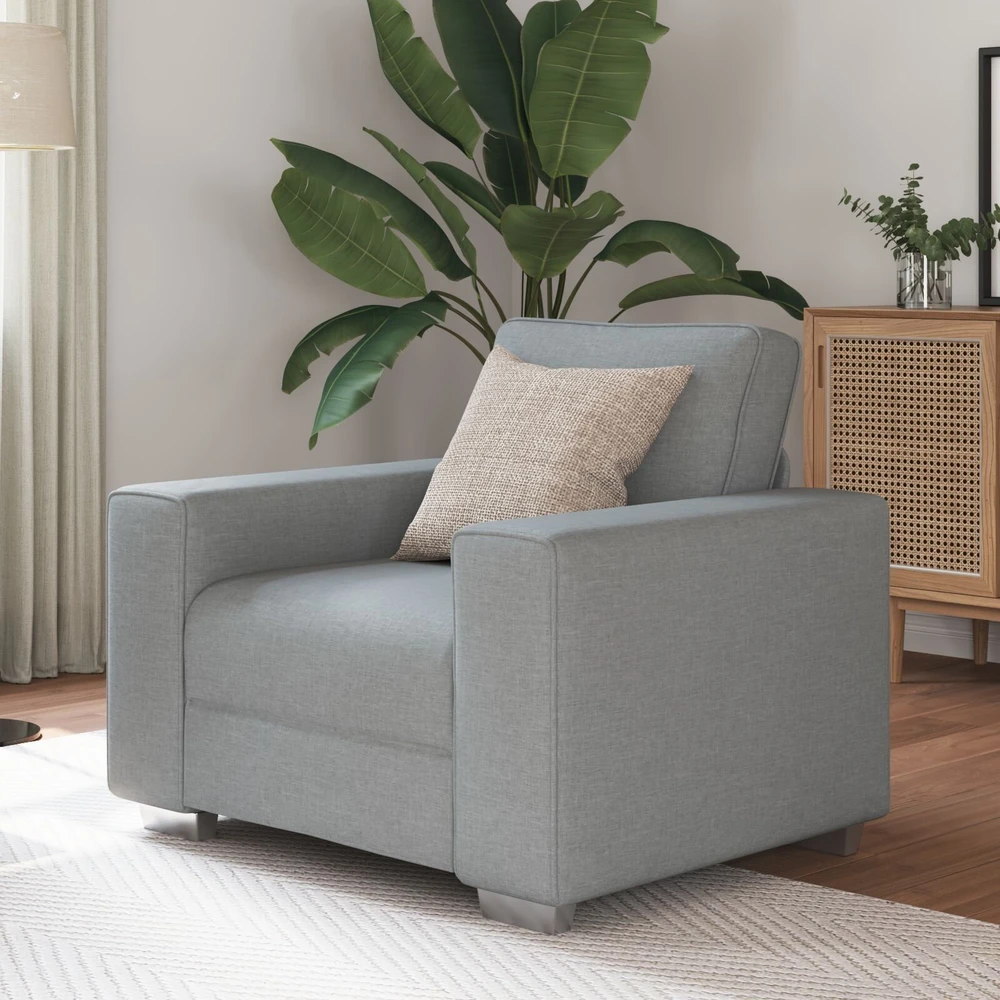 Sofa Kėdė Šviesiai pilka 100 cm audinys