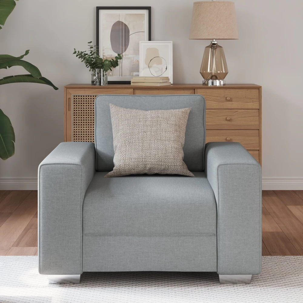 Sofa Kėdė Šviesiai pilka 100 cm audinys