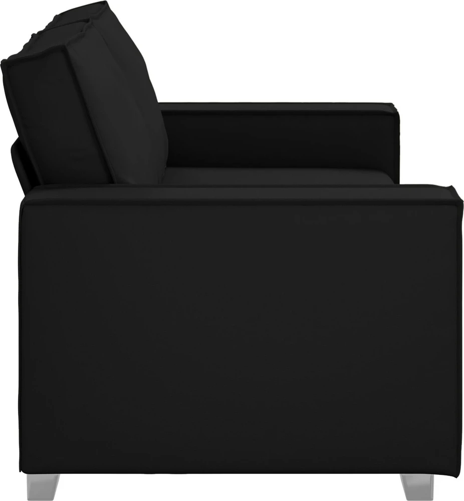 Dvivietė sofa Juodas 180 cm Dirbtinė oda
