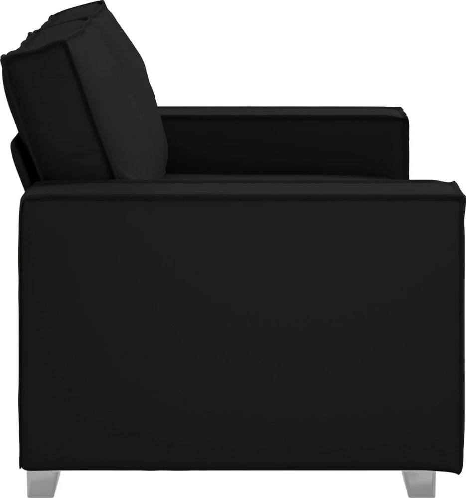 Dvivietė sofa Juodas 160 cm Dirbtinė oda