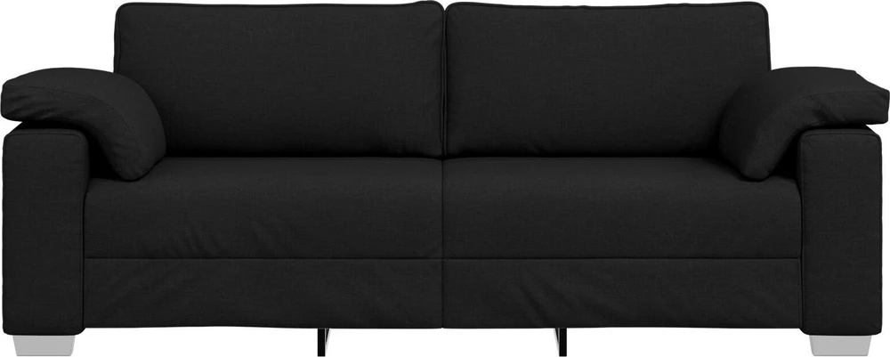 3-Vietis Sofa Juodas 220 cm audinys