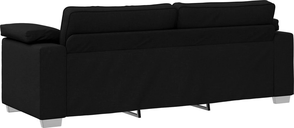 3-Vietis Sofa Juodas 220 cm audinys
