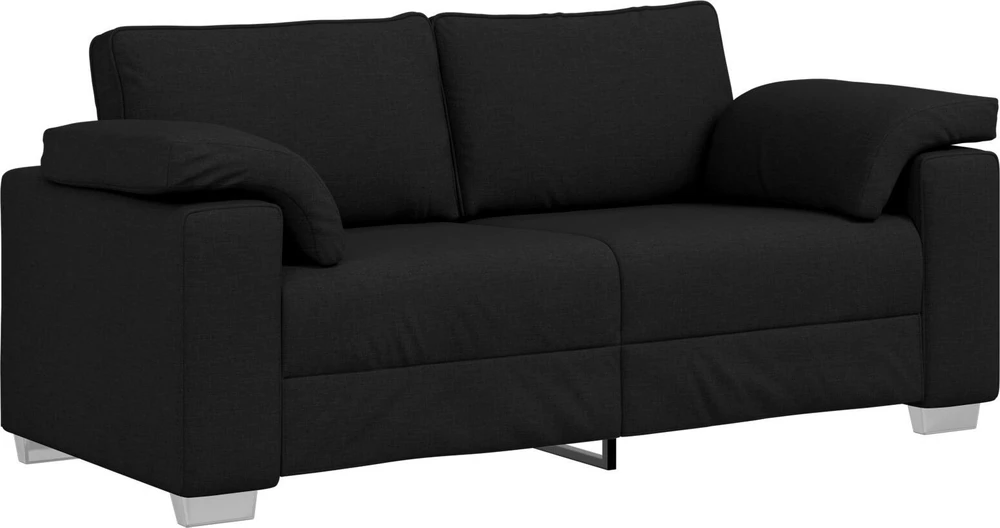 Dvivietė sofa Juodas 180 cm audinys