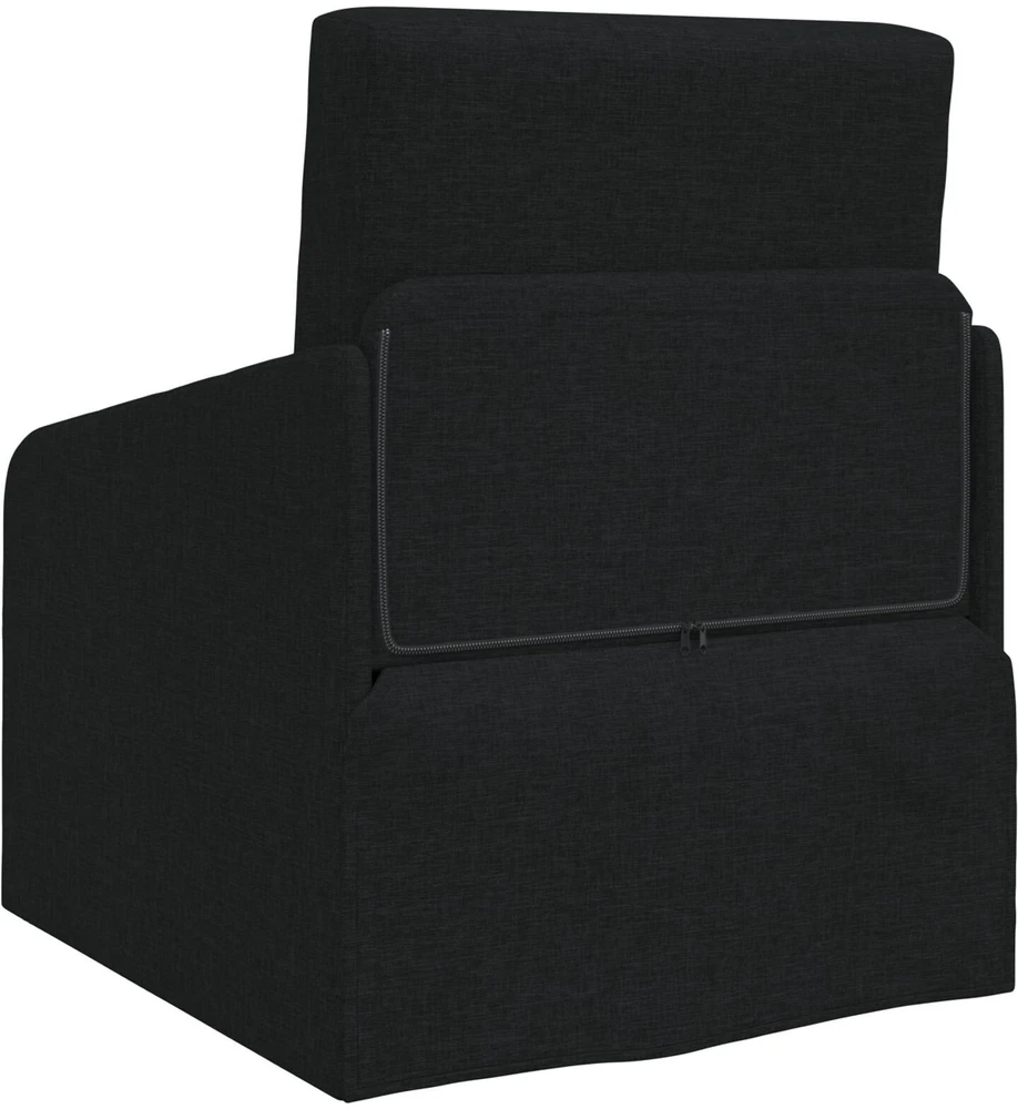 Sofa lova Juoda 65 x 80 x 83 cm audinys