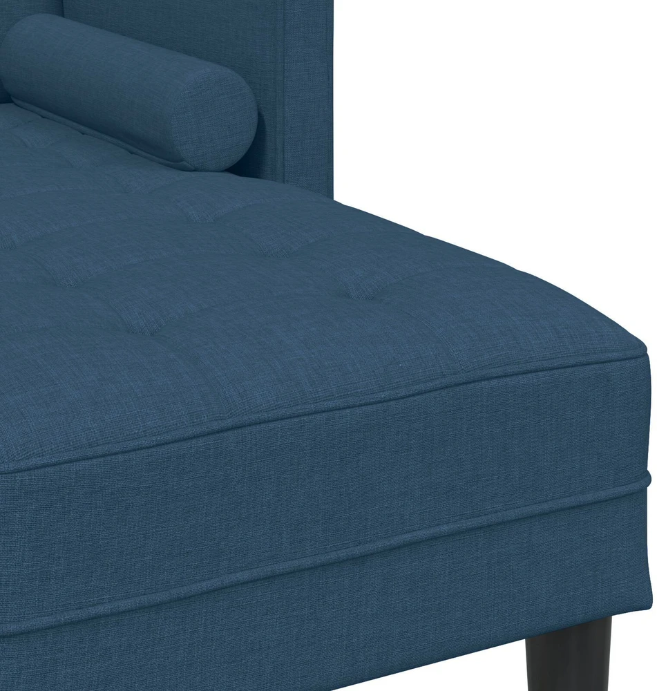 Sofa Sofos komplektas su pagalve Mėlyna Poliesteris