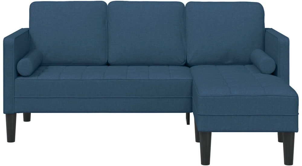 Sofa Sofos komplektas su pagalve Mėlyna Poliesteris