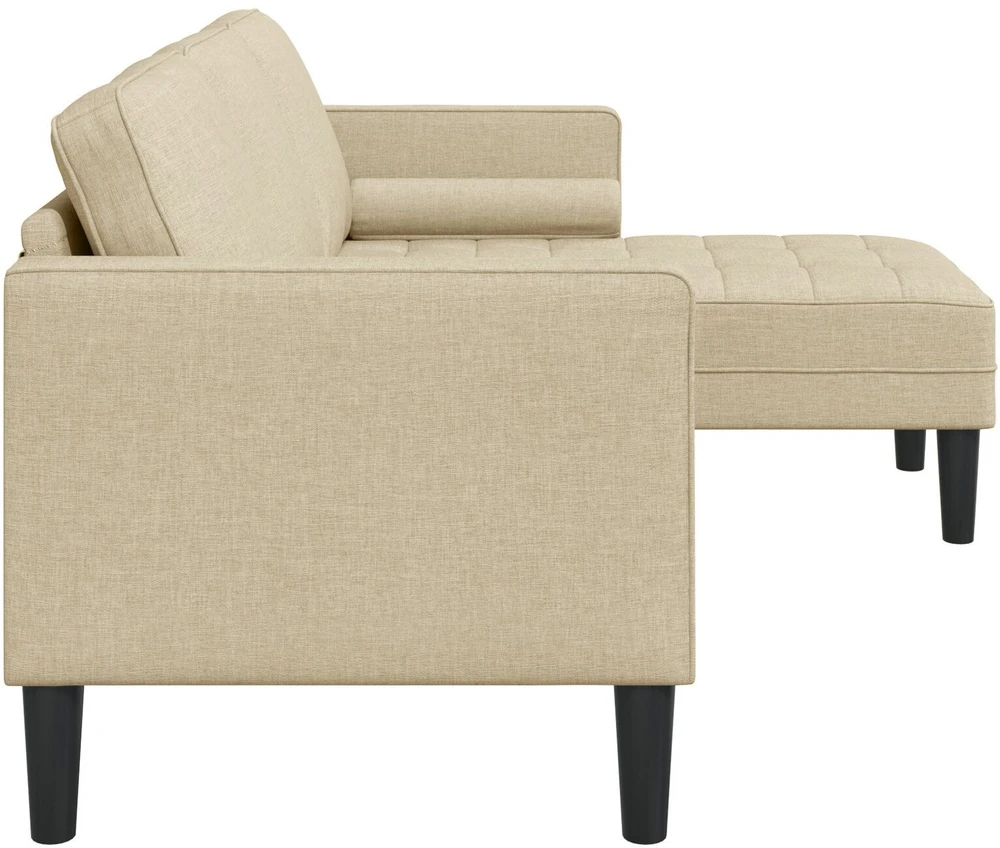 Sofa Sofos komplektas su pagalve Kreminė Poliesteris