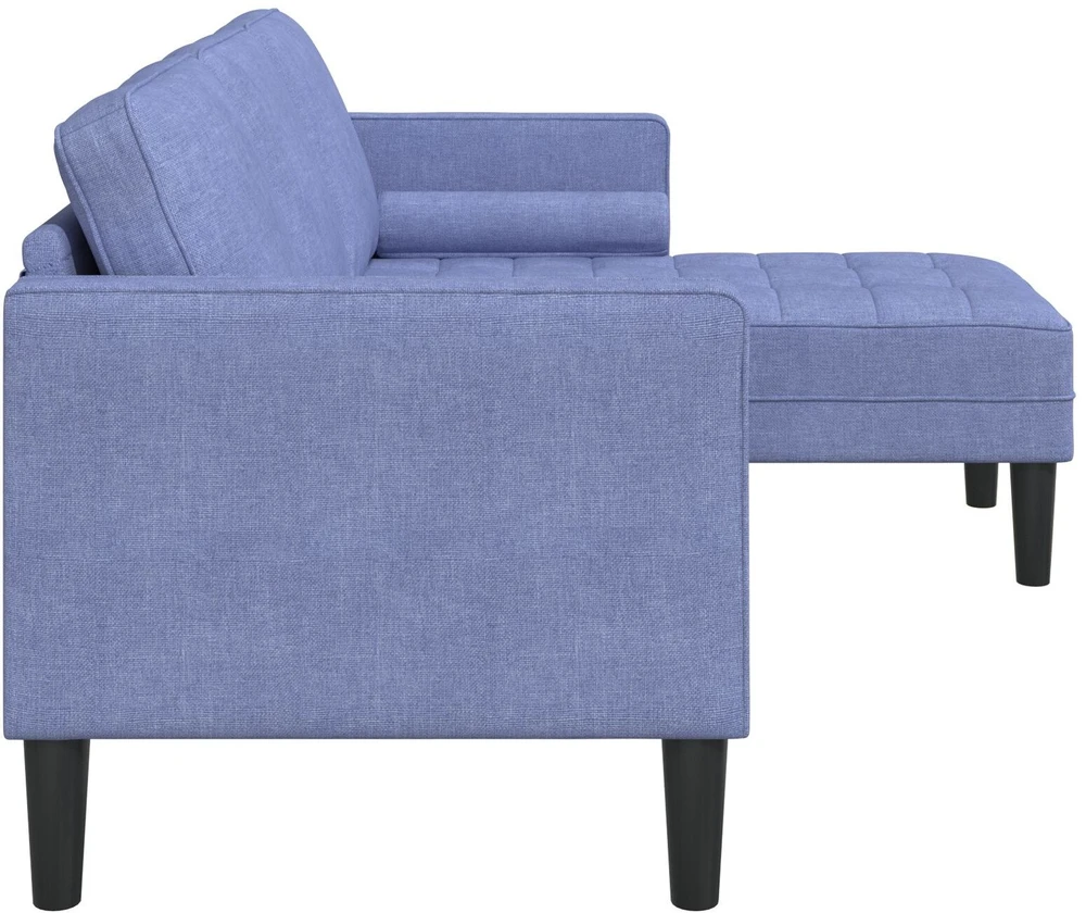 Sofa Sofos komplektas su pagalve Džinsinės mėlynos Poliesteris