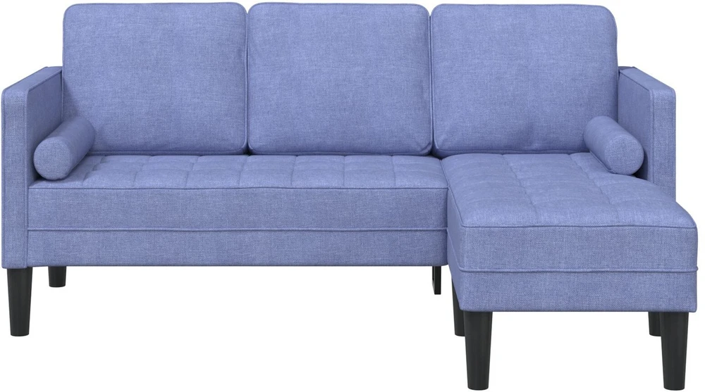 Sofa Sofos komplektas su pagalve Džinsinės mėlynos Poliesteris