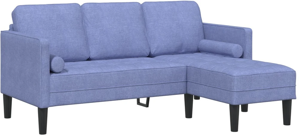 Sofa Sofos komplektas su pagalve Džinsinės mėlynos Poliesteris