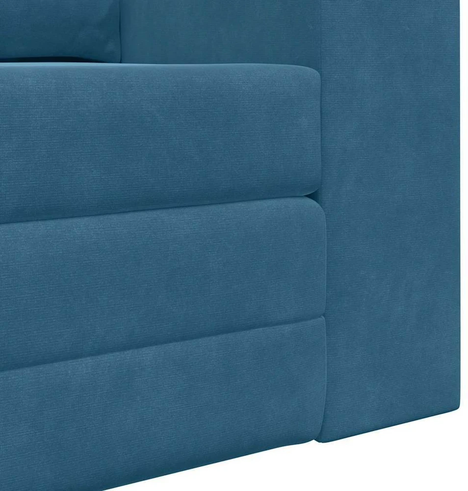 Sofa lova Mėlyna 148 x 71 x 83 cm Aksomas