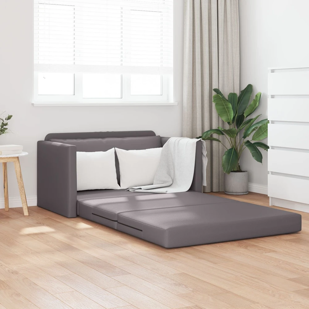 Sofa lova Pilka 124 x 71 x 78 cm Dirbtinė Oda