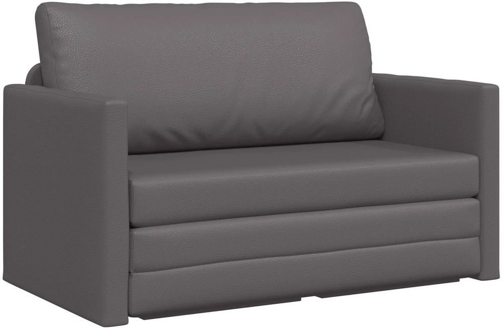 Sofa lova Pilka 124 x 71 x 78 cm Dirbtinė Oda