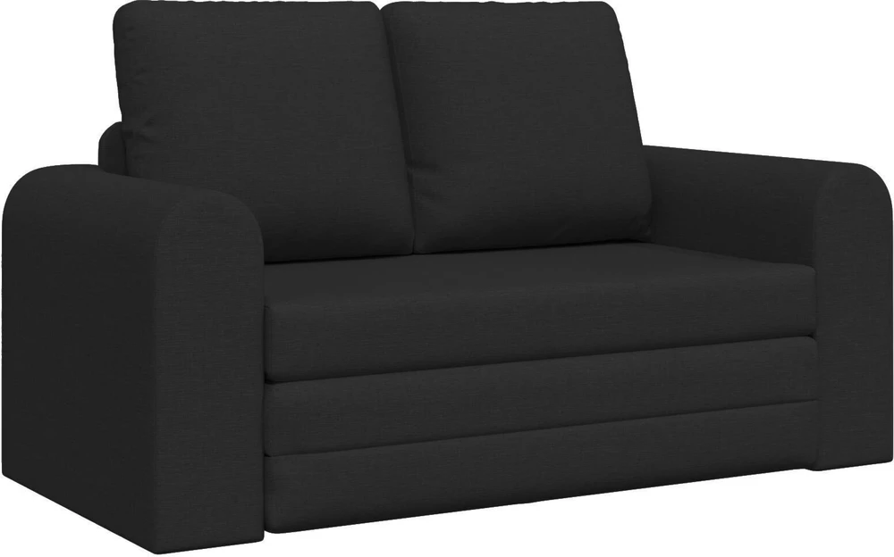 Sofa lova Juoda 148 x 71 x 83 cm audinys