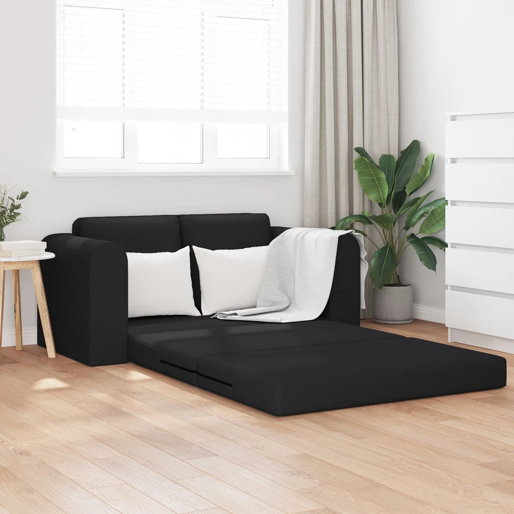 Sofa lova Juoda 148 x 71 x 83 cm audinys