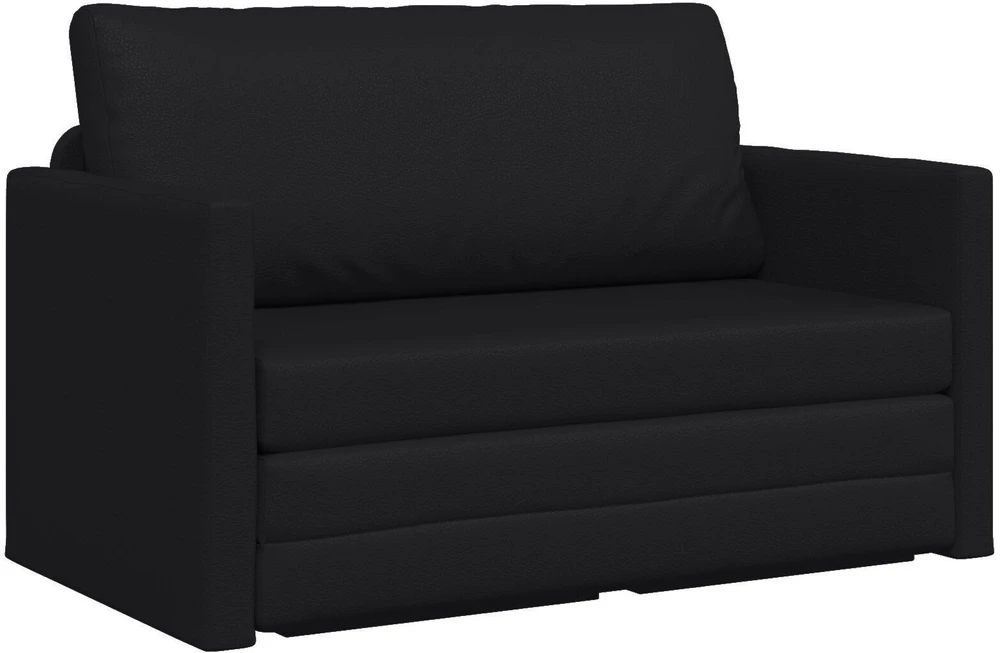 Sofa lova Juoda 124 x 71 x 78 cm Dirbtinė Oda