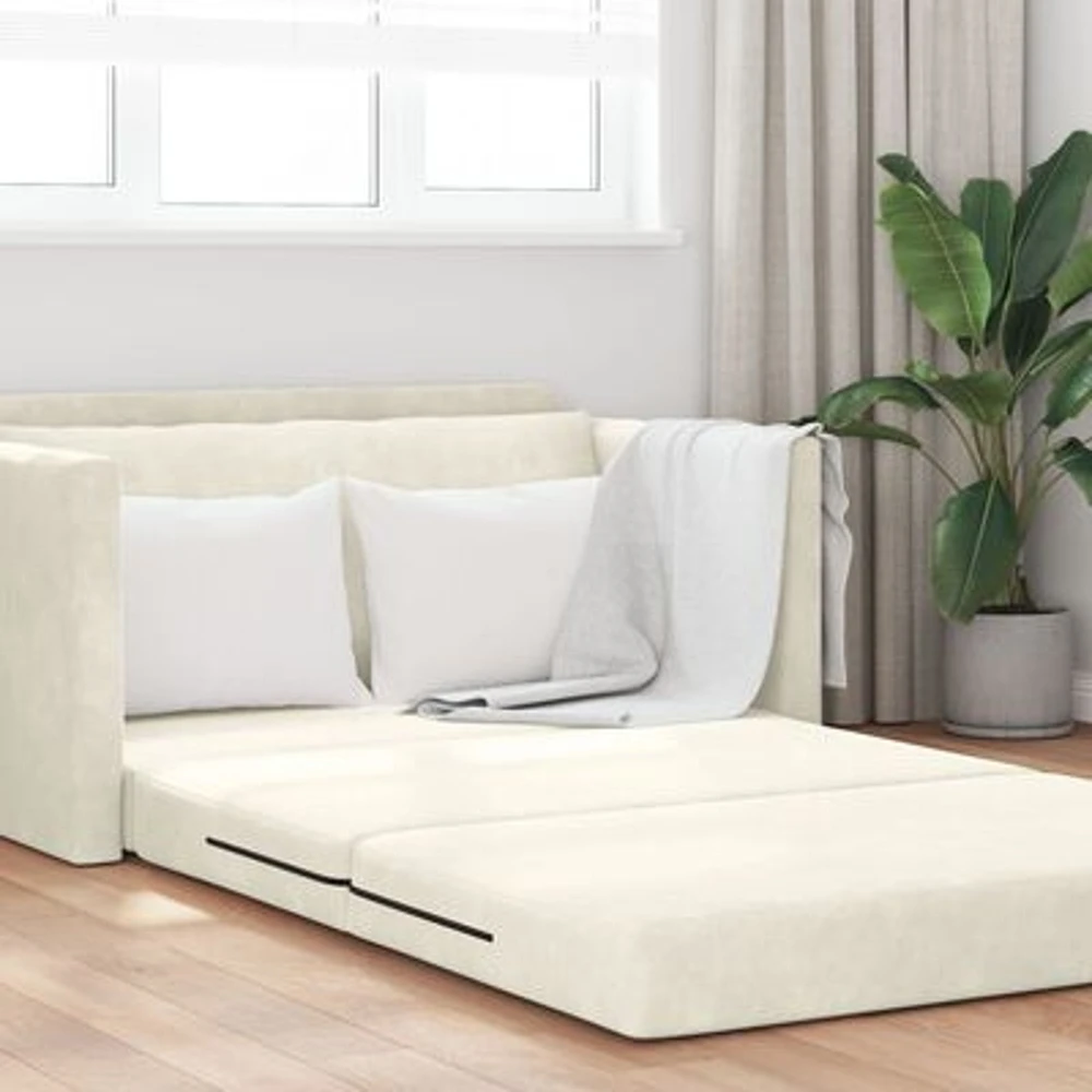 Sofa lova Kreminė 124 x 71 x 78 cm Aksomas