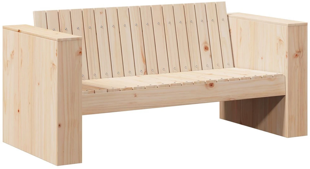 Sodo sofa Natūrali 134 x 60 x 62 cm Kietos pušies mediena