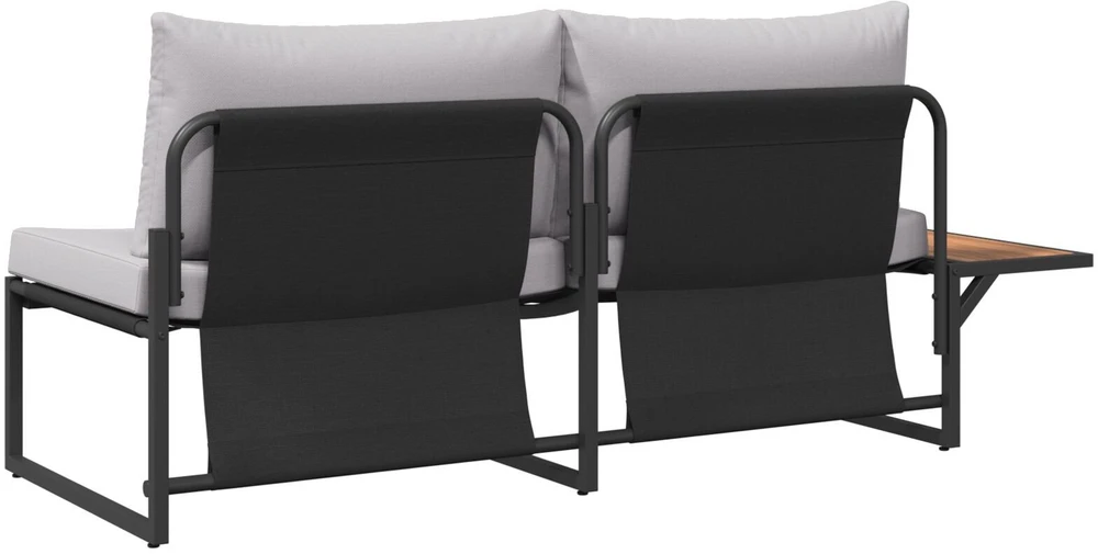 Sodo sofa Šviesiai pilka 200,5 x 70 x 85,5 cm Plienas