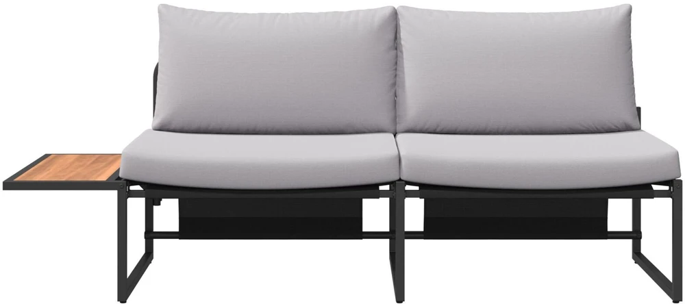 Sodo sofa Šviesiai pilka 200,5 x 70 x 85,5 cm Plienas