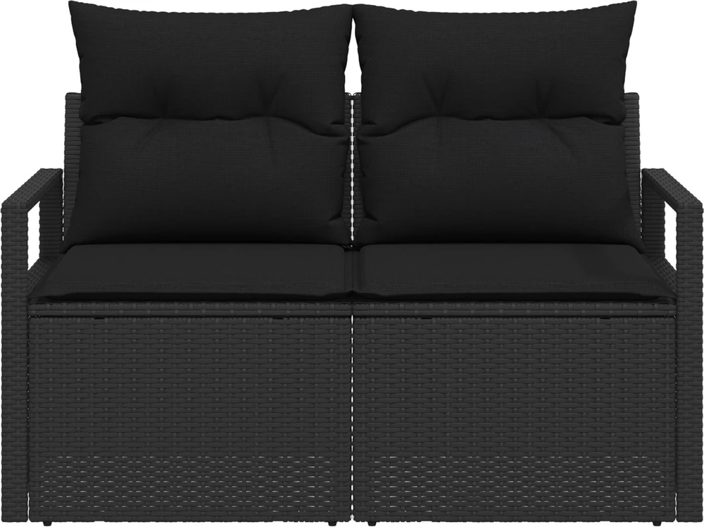Sodo sofa su pagalve su saugykla 120 x 62 x 69 cm poliratanas