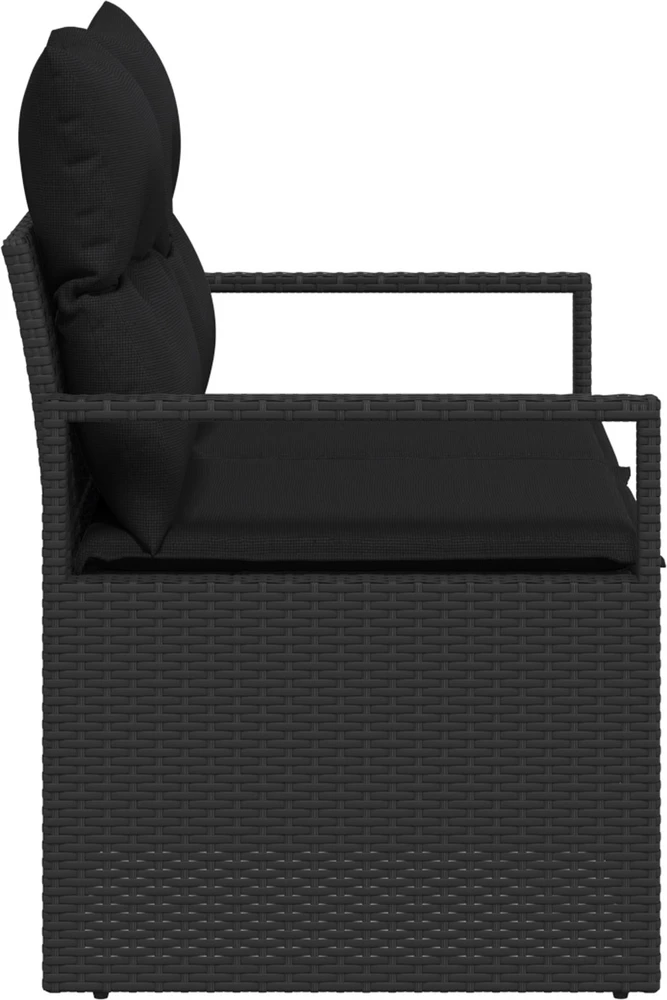Sodo sofa su pagalve su saugykla 120 x 62 x 69 cm poliratanas