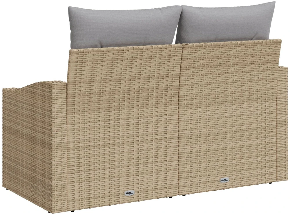 Sodo sofa su pagalve su saugykla 123 x 62 x 69 cm poliratanas