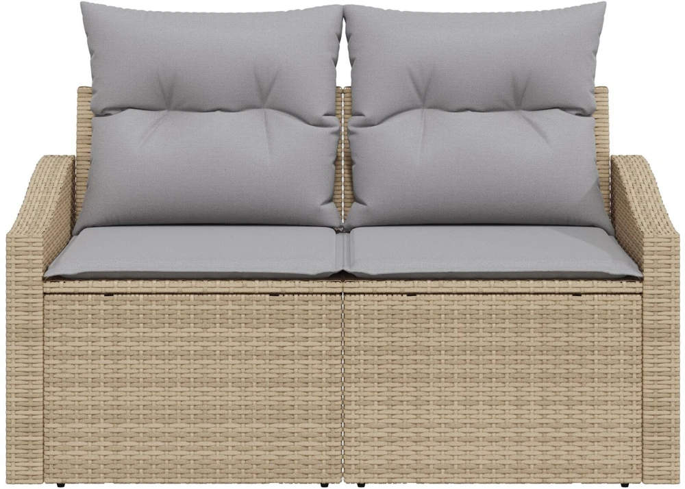 Sodo sofa su pagalve su saugykla 123 x 62 x 69 cm poliratanas