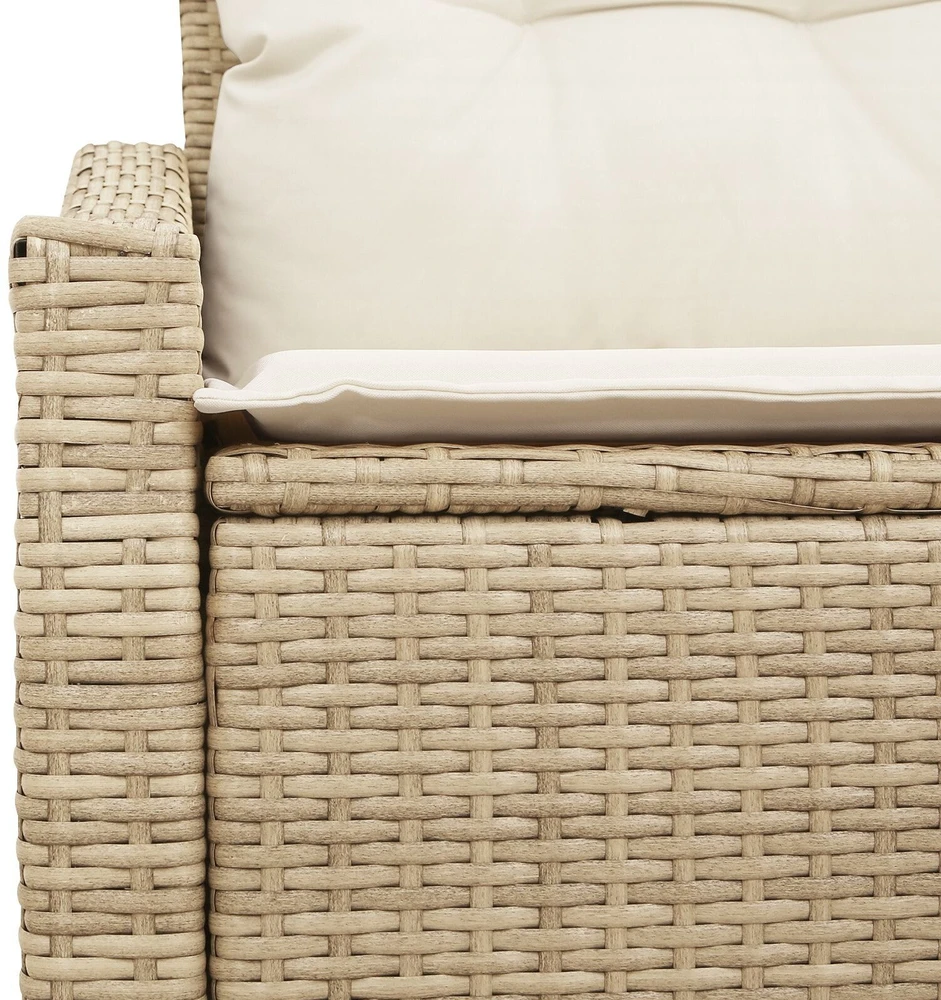Sodo sofa su pagalve su saugykla 123 x 62 x 69 cm poliratanas