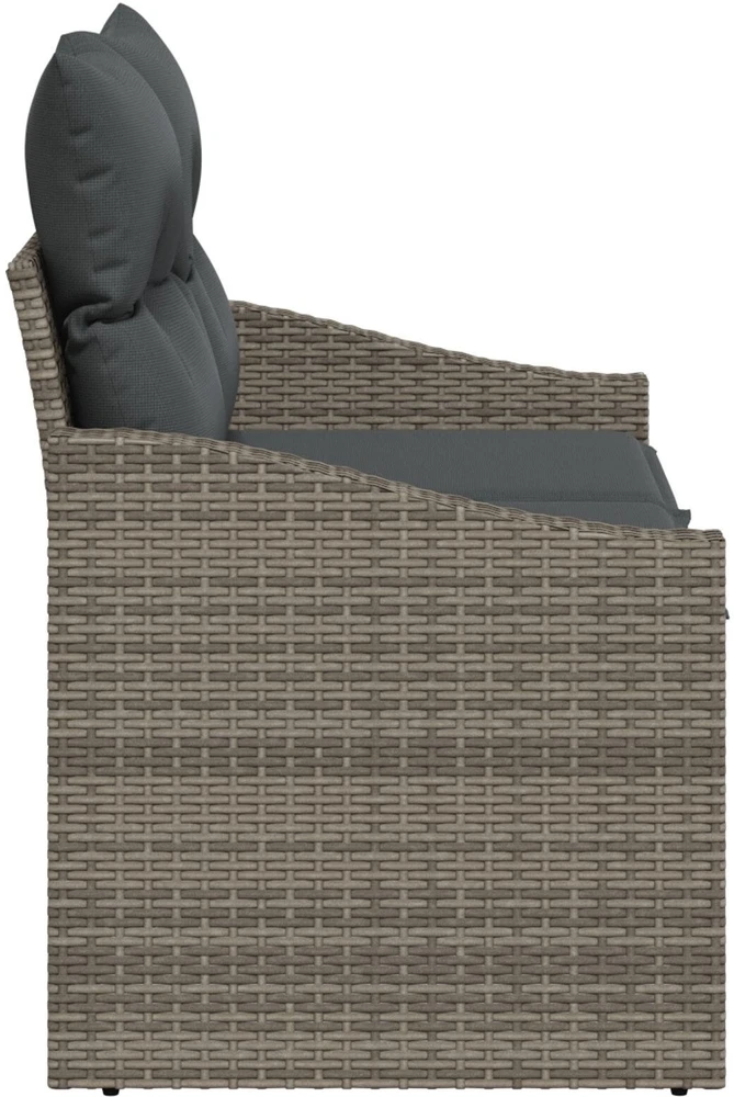 Sodo sofa su pagalve su saugykla 123 x 62 x 69 cm poliratanas