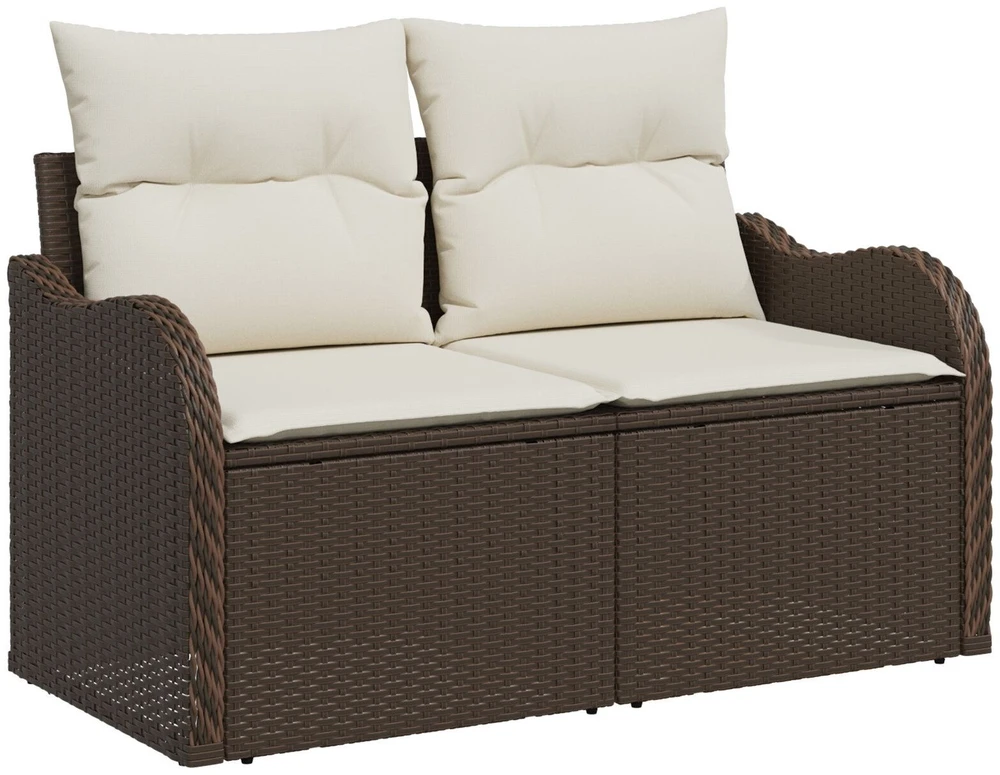 Sodo sofa su pagalve Ruda 121 x 62 x 69cm poliratanas