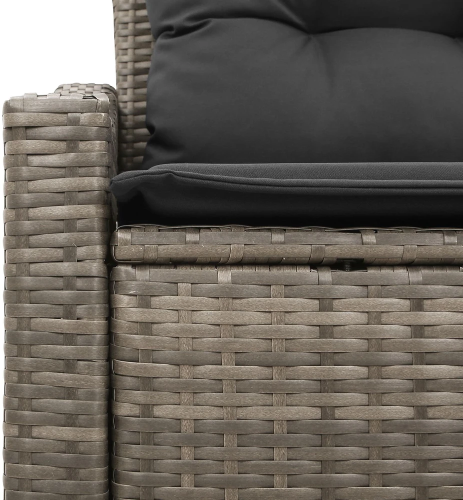 Sodo sofa su pagalve su saugykla 123 x 62 x 69 cm poliratanas