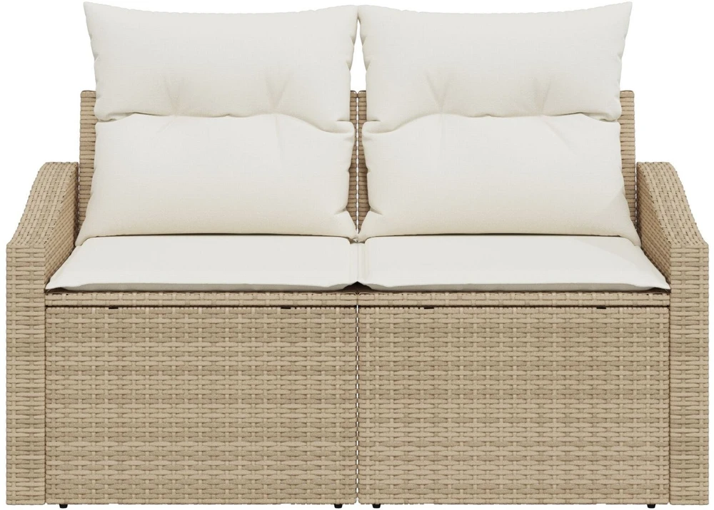 Sodo sofa su pagalve su saugykla 123 x 62 x 69 cm poliratanas