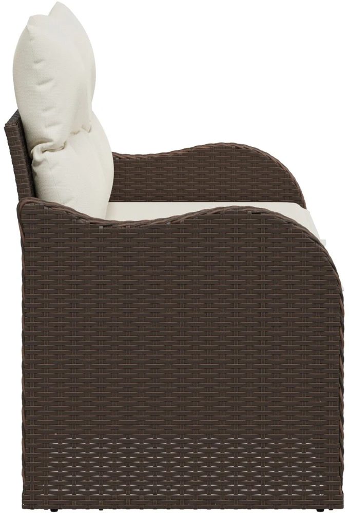 Sodo sofa su pagalve Ruda 121 x 62 x 69cm poliratanas