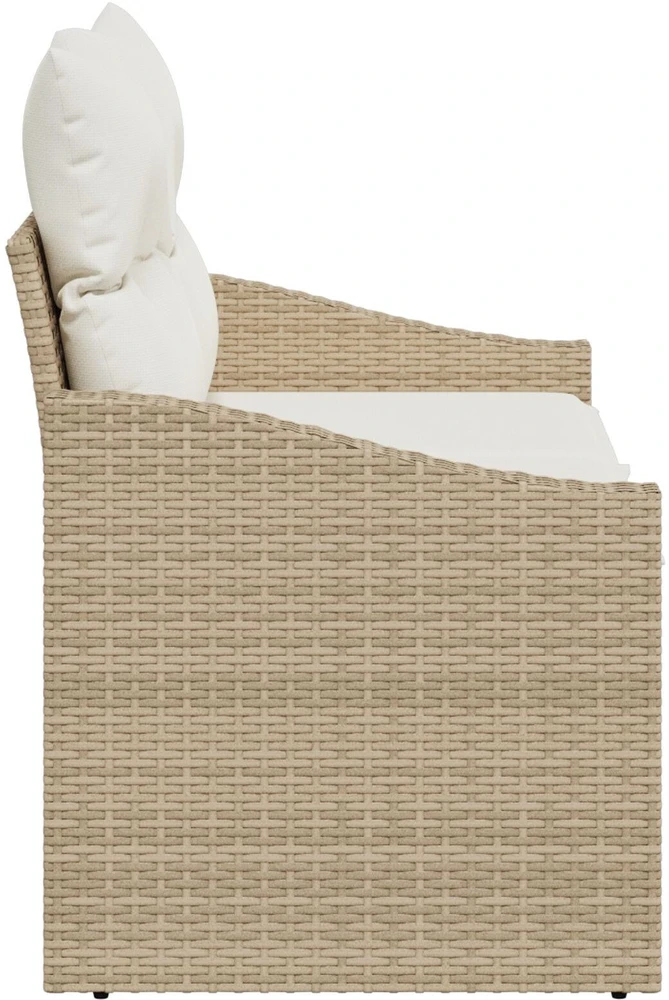Sodo sofa su pagalve su saugykla 123 x 62 x 69 cm poliratanas