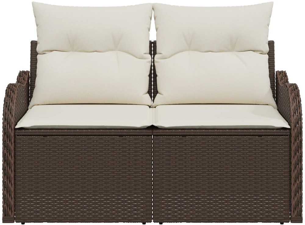 Sodo sofa su pagalve Ruda 121 x 62 x 69cm poliratanas